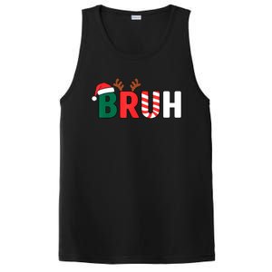 Bruh Christmas Xmas Funny Christmas PosiCharge Competitor Tank