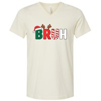 Bruh Christmas Xmas Funny Christmas V-Neck T-Shirt