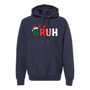 Bruh Christmas Xmas Funny Christmas Premium Hoodie