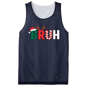 Bruh Christmas Xmas Funny Christmas Mesh Reversible Basketball Jersey Tank