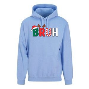 Bruh Christmas Xmas Funny Christmas Unisex Surf Hoodie