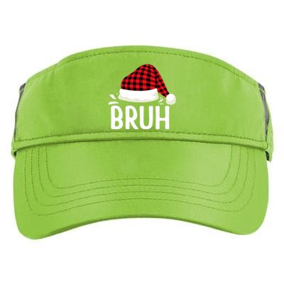 Bruh Christmas Xmas Funny Christmas Pajama Adult Drive Performance Visor