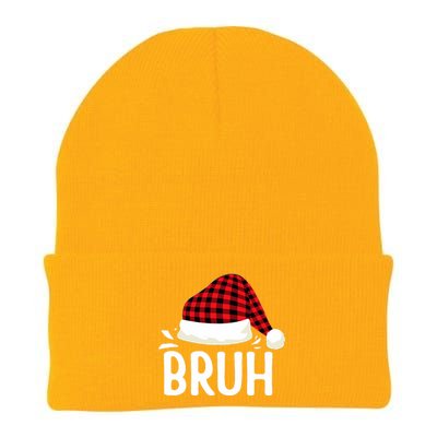 Bruh Christmas Xmas Funny Christmas Pajama Knit Cap Winter Beanie