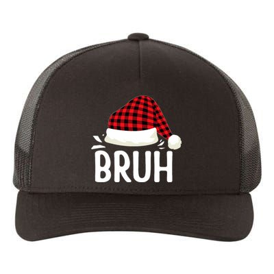 Bruh Christmas Xmas Funny Christmas Pajama Yupoong Adult 5-Panel Trucker Hat