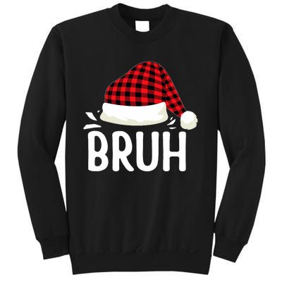 Bruh Christmas Xmas Funny Christmas Pajama Sweatshirt