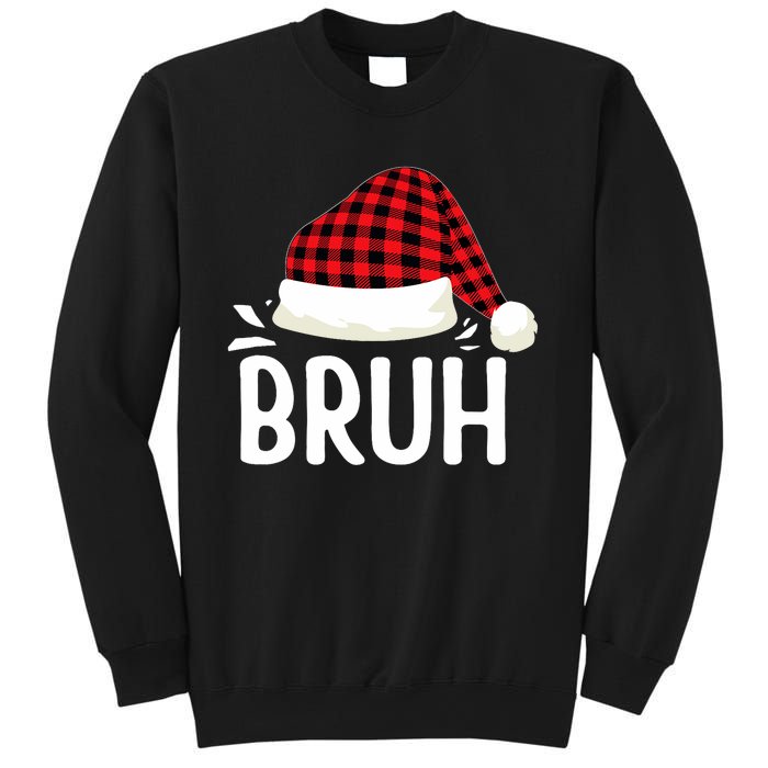 Bruh Christmas Xmas Funny Christmas Pajama Sweatshirt