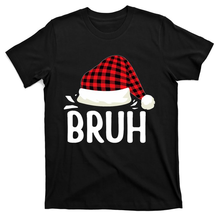 Bruh Christmas Xmas Funny Christmas Pajama T-Shirt