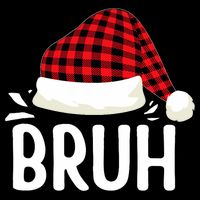 Bruh Christmas Xmas Funny Christmas Pajama Backpack