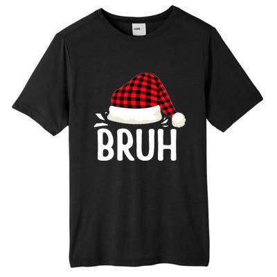 Bruh Christmas Xmas Funny Christmas Pajama Tall Fusion ChromaSoft Performance T-Shirt