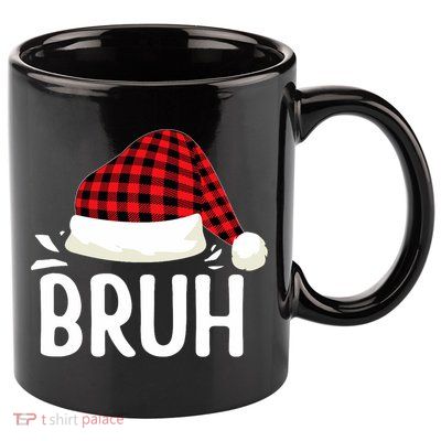 Bruh Christmas Xmas Funny Christmas Pajama 11oz C Handle Ceramic Mug
