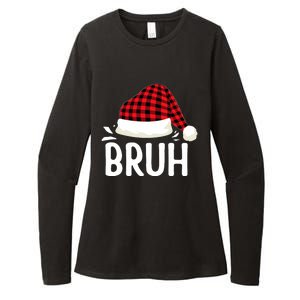 Bruh Christmas Xmas Funny Christmas Pajama Womens CVC Long Sleeve Shirt