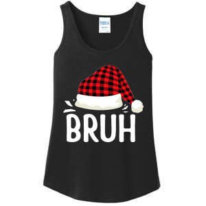 Bruh Christmas Xmas Funny Christmas Pajama Ladies Essential Tank