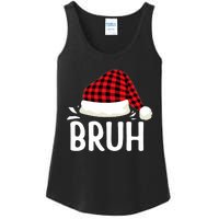 Bruh Christmas Xmas Funny Christmas Pajama Ladies Essential Tank