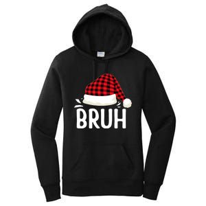 Bruh Christmas Xmas Funny Christmas Pajama Women's Pullover Hoodie