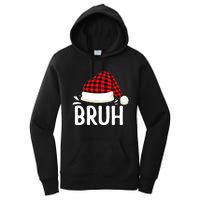 Bruh Christmas Xmas Funny Christmas Pajama Women's Pullover Hoodie