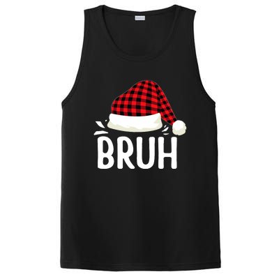 Bruh Christmas Xmas Funny Christmas Pajama PosiCharge Competitor Tank