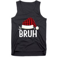 Bruh Christmas Xmas Funny Christmas Pajama Tank Top