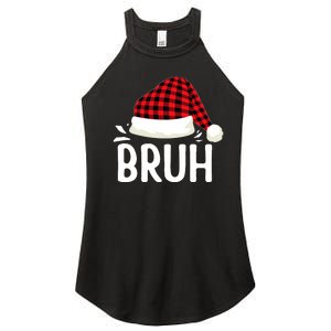 Bruh Christmas Xmas Funny Christmas Pajama Women's Perfect Tri Rocker Tank