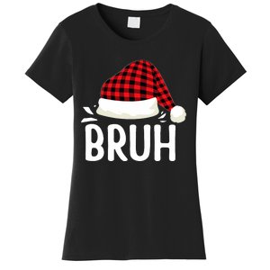 Bruh Christmas Xmas Funny Christmas Pajama Women's T-Shirt