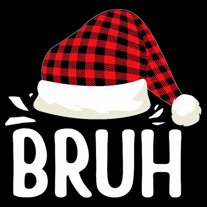 Bruh Christmas Xmas Funny Christmas Pajama Womens T-Shirt