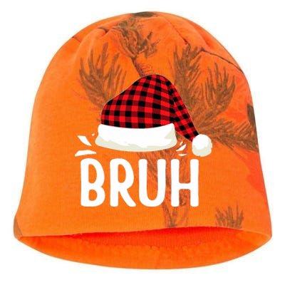 Bruh Christmas Xmas Funny Christmas Pajama Kati - Camo Knit Beanie