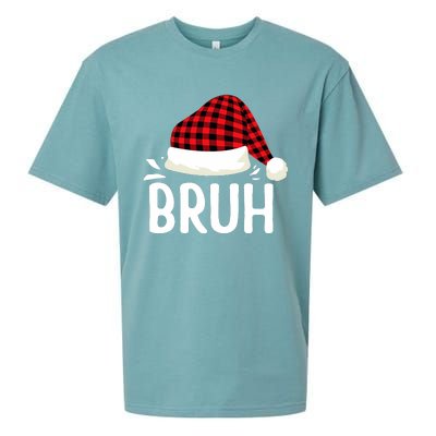 Bruh Christmas Xmas Funny Christmas Pajama Sueded Cloud Jersey T-Shirt