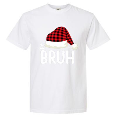 Bruh Christmas Xmas Funny Christmas Pajama Garment-Dyed Heavyweight T-Shirt