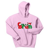 Bruh Christmas Xmas Pajama Kids Hoodie