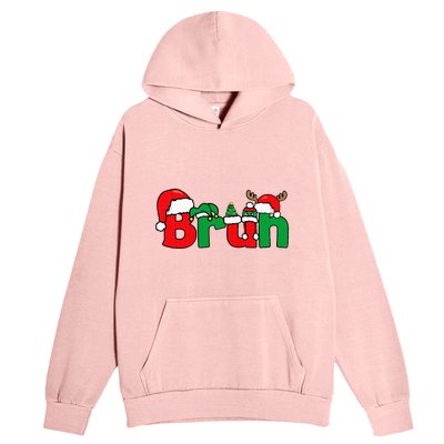 Bruh Christmas Xmas Pajama Urban Pullover Hoodie