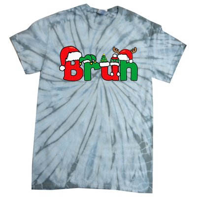 Bruh Christmas Xmas Pajama Tie-Dye T-Shirt