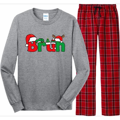 Bruh Christmas Xmas Pajama Long Sleeve Pajama Set