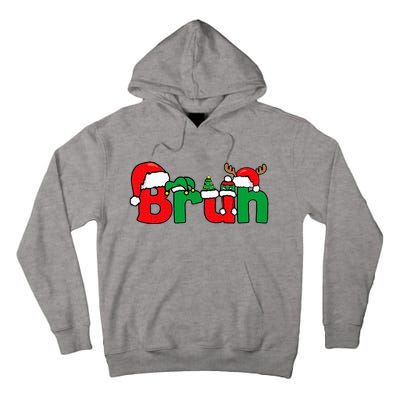 Bruh Christmas Xmas Pajama Tall Hoodie