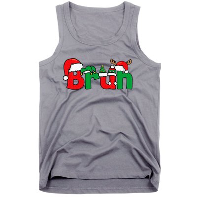 Bruh Christmas Xmas Pajama Tank Top