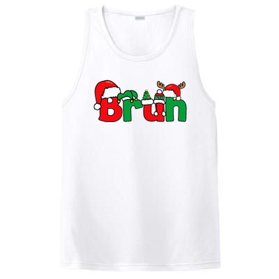 Bruh Christmas Xmas Pajama PosiCharge Competitor Tank