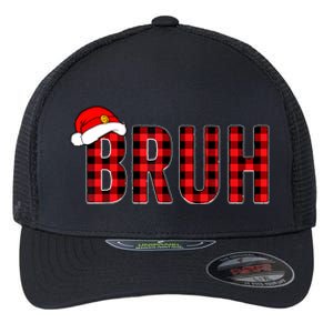 Bruh Christmas Xmas Pajamas Bruh Flexfit Unipanel Trucker Cap