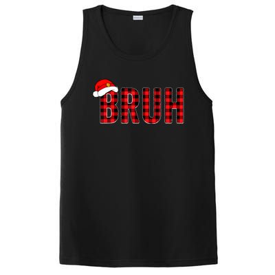 Bruh Christmas Xmas Pajamas Bruh PosiCharge Competitor Tank