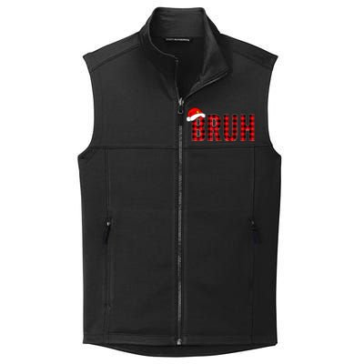 Bruh Christmas Xmas Pajamas Bruh Collective Smooth Fleece Vest