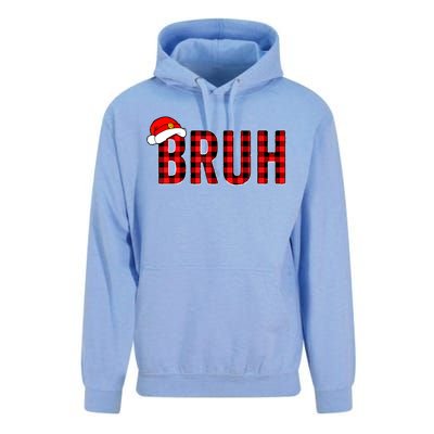 Bruh Christmas Xmas Pajamas Bruh Unisex Surf Hoodie