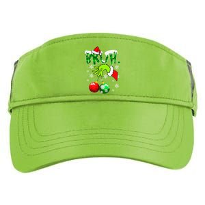 Bruh Christmas Xmas Funny Christmas Adult Drive Performance Visor