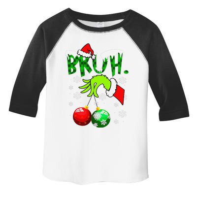 Bruh Christmas Xmas Funny Christmas Toddler Fine Jersey T-Shirt