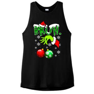 Bruh Christmas Xmas Teens Boy Funny Christmas Ladies PosiCharge Tri-Blend Wicking Tank