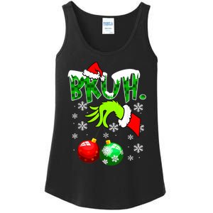 Bruh Christmas Xmas Teens Boy Funny Christmas Ladies Essential Tank