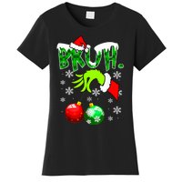 Bruh Christmas Xmas Teens Boy Funny Christmas Women's T-Shirt