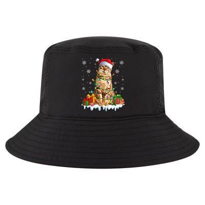 Bengal Cat Xmas Light Christmas Kitten Lover Cool Gift Cool Comfort Performance Bucket Hat