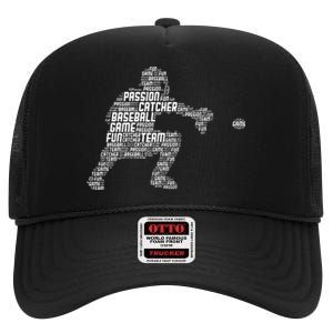 Baseball Catcher Y.O.U.T.H High Crown Mesh Back Trucker Hat