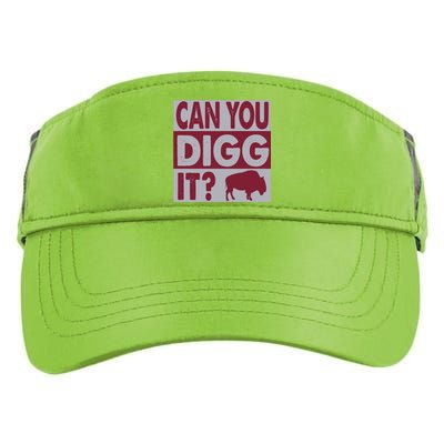 Buffalo Can You Digg It Great Football Fans Lovers Gift Adult Drive Performance Visor