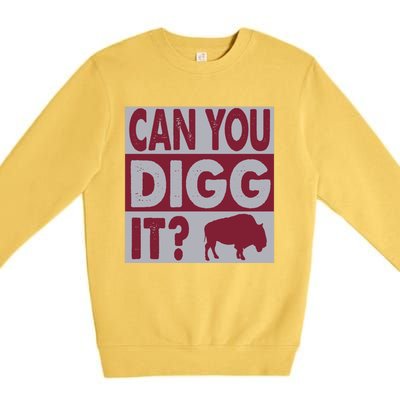 Buffalo Can You Digg It Great Football Fans Lovers Gift Premium Crewneck Sweatshirt