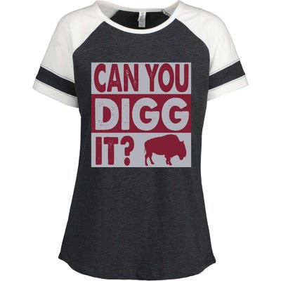 Buffalo Can You Digg It Great Football Fans Lovers Gift Enza Ladies Jersey Colorblock Tee