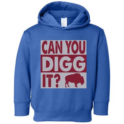 Buffalo Can You Digg It Great Football Fans Lovers Gift Toddler Hoodie