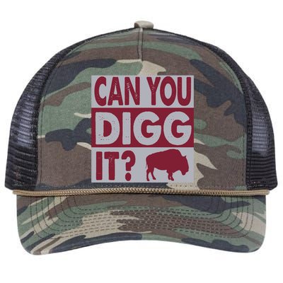 Buffalo Can You Digg It Great Football Fans Lovers Gift Retro Rope Trucker Hat Cap